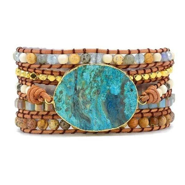 Encourages Ocean Jasper Wrap Bracelet-Your Soul Place